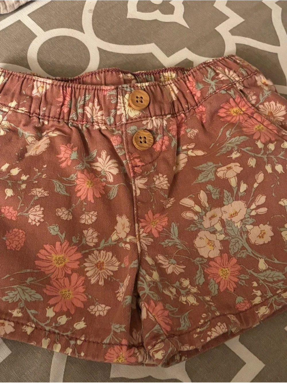OshKosh B'gosh Rust Floral Girls' Shorts
